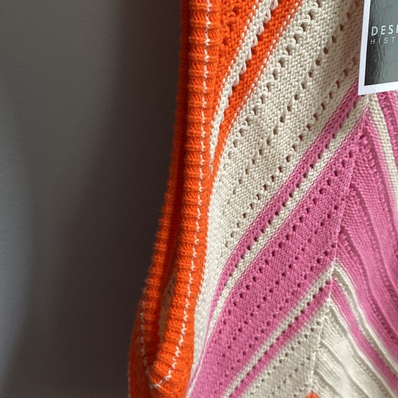 DESIGN HISTORY Women’s Chevron Crochet Tank Size L - Picture 5 of 7